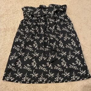 H&M Paperbag Belted Floral Skirt